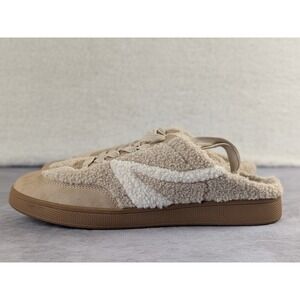 Dolce Vita Vitaly Women Tan Sherpa Faux Fur Slip On Mule Sneakers Size 10 S358